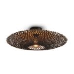 Good&Mojo Luce da soffitto Kalimantan Bambù Nero M | Adatto per 1x E27 