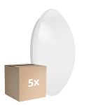 Confezione Multipack 5x Ledvance Surface Circolare 400 Bianca 24W 1920lm - 840 Bianco Freddo | IP44 - con Sensor - Bianco Freddo