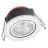Ledvance Faretti LED Combo Adjust Aluminium Bianca 6W 540lm 60D - 940 Bianco Freddo | 82mm - Ritaglio 68mm - IP65 - Miglior Resa Cromatica - Dali Dimmerabile