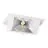 Downlight LED Wallwasher Wally Medio Bianca 27W 3700lm 78x100D - 830 Luce Calda - 238x145mm