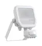 Ledvance Proiettore LED Aluminium Bianca 8W 1100lm 100D - 830 Luce Calda -  | IP65 - Sensore Di Movimento E Luce - Simmetrico