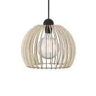 Nordlux Luce pendente Chino 30 E27 Marrone - Legna | Max. 60W