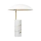 DFTP by Nordlux Lampada Da Tavolo Mademoiselles Marmo e Metallo Bianca | Adatto per 1x GU10