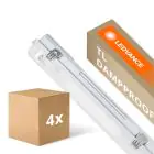Confezione Multipack 4x Ledvance Stagna LED Stagna Alloggio Performance | Adatto per 1x120cm Tubo LED